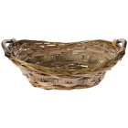 Плетен панер с дръжка, 44х33х17см