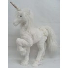 Еднорог покрит с  бяло кадифе, 56х16х23 см