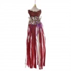 Висулка, кадифен манекен, бордо, 10х36 см