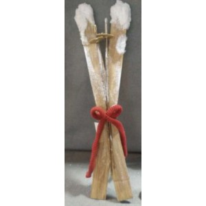 Чифт дървени ски, 14х6х50 см