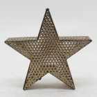Метална звезда светилник, злато, 37х10х35 см