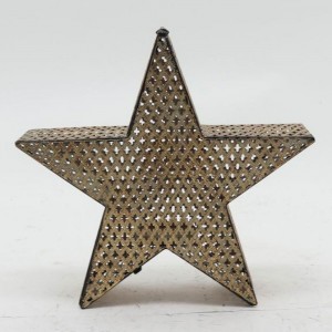 Метална звезда светилник, злато, 37х10х35 см