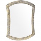 Огледало с метална рамка, злато, 58х76 см