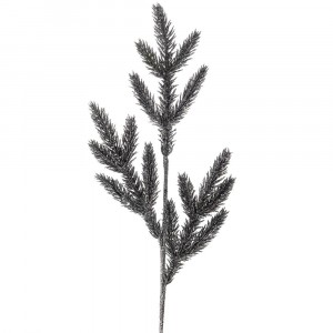 Елхова клонка с брокат, шампанско, 63 см