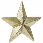 Висулка звезда, злато, брокат, 30 см
