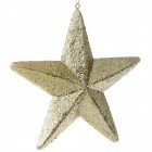 Висулка звезда, злато, брокат, 22 см