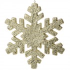 Висулка снежинка, злато, брокат, 30 см