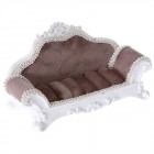 Стойка за бижута, диван, кафе, полирезин, 16х7х7 см