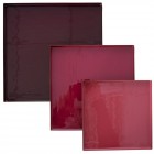 Метални подноси комплект 3 бр, розов гланц, 30х30/25х25/20х20 см