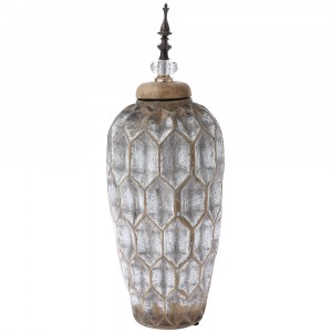 Керамичен съд с капак, Ф19х50 см