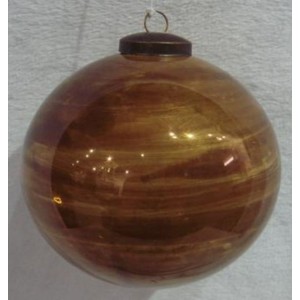 Стъклена топка изчистена, медна, к-т 4 бр, 8 см