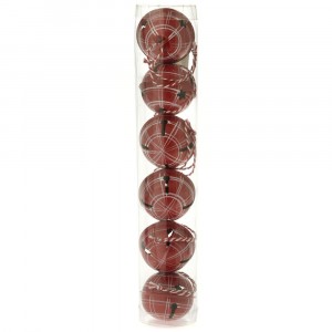 Комплект от 6 бр. звънчета, червени, ф 5 см