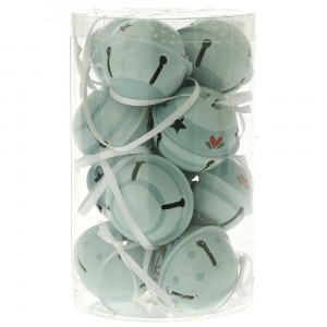 Комплект 12 бр, звънчета, светло зелени, ф 4 см