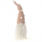 Джудже от плат, сиво и розово, 35 см