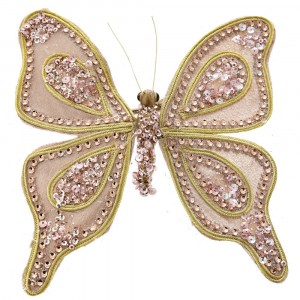 Пеперуда кадифе с маниста, шампанско, 20 см