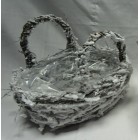 Плетени заснежени кощници, претрито, к-т 2 бр.