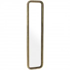 Огледало с метална рамка, злато, 20х80 см