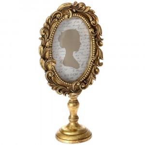 Рамка за снимки на столче, полирезин, злато, 15х30 см