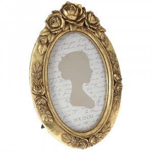 Фото рамка, полирезин, злато, 14х21 см