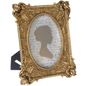 Фото рамка, полирезин, злато, 21х25 см