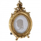 Фото рамка, полирезин, злато, 10х15 см