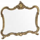 Огледало, полирезин, злато, 56х48 см
