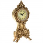 Настолен часовник, полирезин, злато, 10х5х21 см