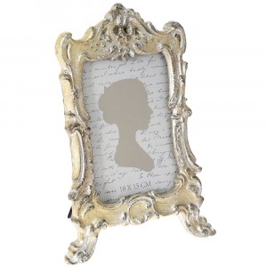 Фото рамка, полирезин, злато и сребро, 16х23 см