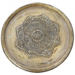 Стенна декорация, полирезин, злато и сребро, Ф28 см