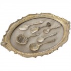 Стенна декорация, полирезин, злато и сребро, 24х39 см