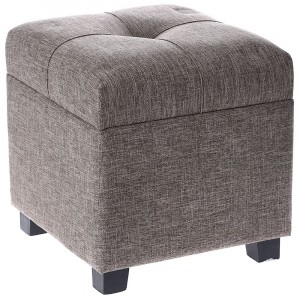 Табуретка - кутия , плат, меланж, 35х35х36 см