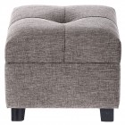 Табуретка - кутия , плат, меланж, 30х30х26 см