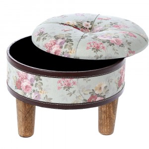 Табуретка - кутия , плат,Ф35х28 см