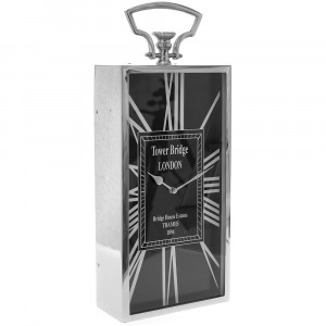 Настолен часовник от инокс, 20х11х49 см