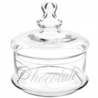 Буркан прозрачно стъкло, Ф16х18 см