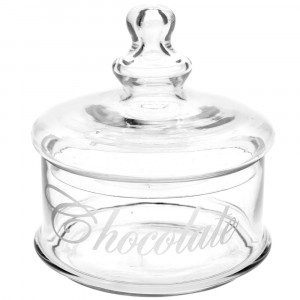 Буркан прозрачно стъкло, Ф16х18 см