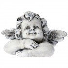 Ангел поли, сив, 16х11х11 см