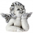 Ангел поли, сив, 16х10х15 см