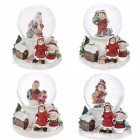 Коледно музикално преспапие, 4 модела, 8 см