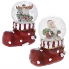 Коледно преспапие в ботуш , 2 модела, 6,5 см