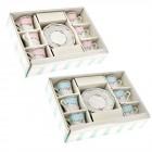 Комплект  6 бр. чашки за кафе RETRO, 3 цвята