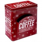 Метална кутия с капак и допълнителен отвор, червена, 18х10х16 см