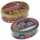 Метална кутия с капак  GINGER BAKERY, 2 модела, 18х14х6 см