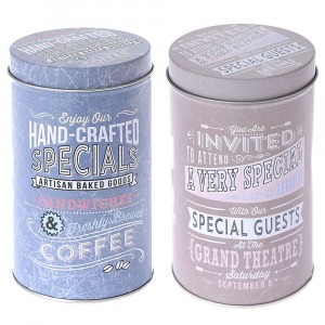 Метална кутия с капак  лила, 2 модела, 9х15 см