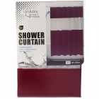 Завеса за баня, бургунди,  PVC, 180х200 см