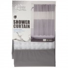 Завеса за баня PVC, сив мат, 180х200 см