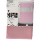Завеса за баня PVC,  розова, 180х200 см
