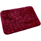 Постелка за баня, бургунди,  75х45 см