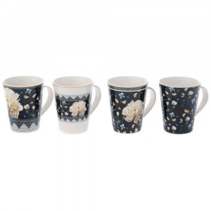 Керамична чаша сини нюанси, 4 модела, 9х11 см