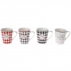 Керамична чаша каре, 4 модела, 9х11 см